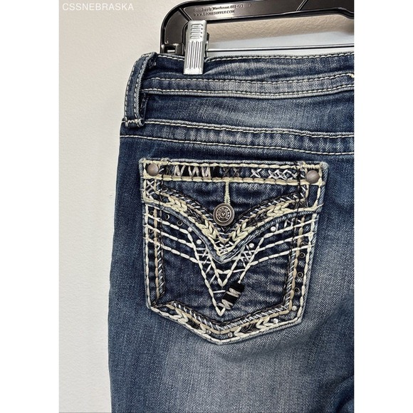 Vigoss Blue Vigoss Heritage Fit Capri Jeans -‎ Size S7/8 L 25 - Picture 7 of 10